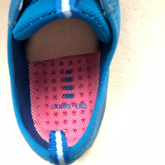 NWT Lands End sz 8 Water Shoes Blue & Pink - Picture 4 of 8